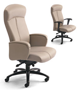 Fully adjustable Executive Task Chair. Lots of arm options, back options and upholstery choices